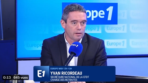 Yvan Ricordeau CFDT sur Europe 1