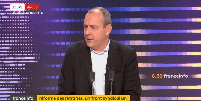 Laurent Berger France TV 16 Janvier 2023