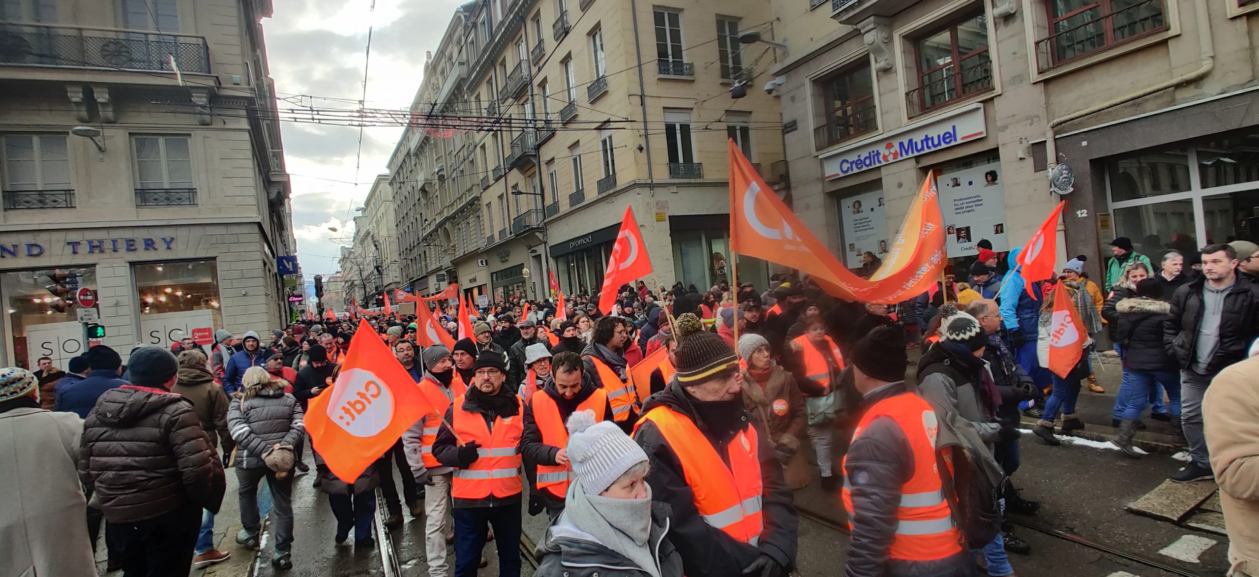 Manifestation contre les retraites à Saint-Etienne 19/01/2023
