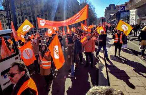 Manifestation 16 février à Saint-Etienne