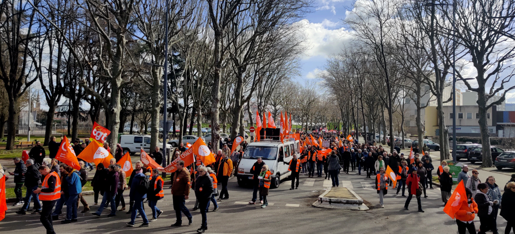 Manifestation boulevard Jules Janin